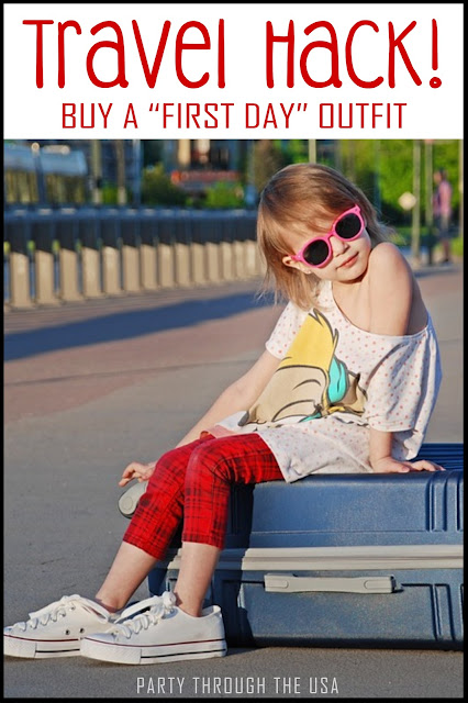 Save your sanity by buying a "first day" outfit for your next vacation and hide them for your kids until the first day.